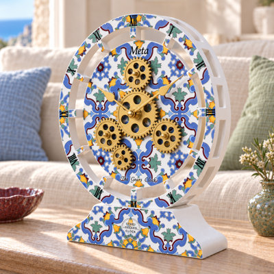 Horloge de bureau 10 po (25 cm) convertible en horloge murale (base amovible)