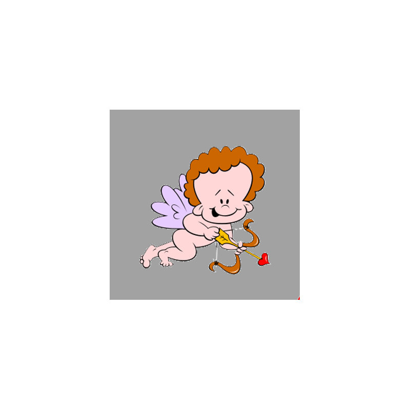 Décalcomanie murale Valentines Cupid I, H 49 po x l 48 po