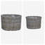  Planter Basket With Storage 2 Pcs Decor Container Display Woven Outdoor-639266530