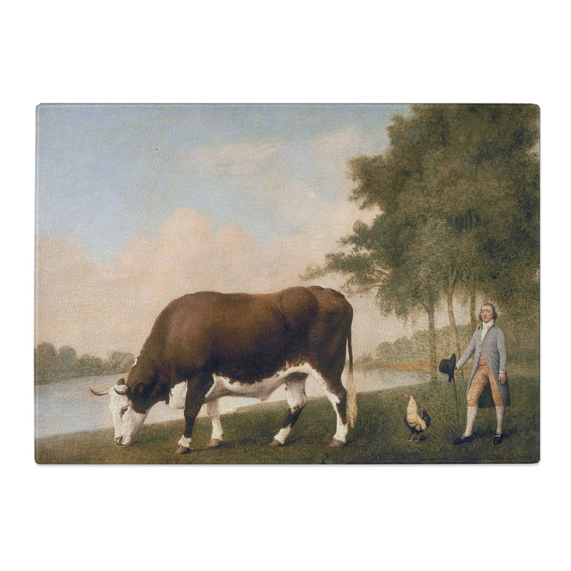 The Lincolnshire Ox by George Stubbs Chopping Board, 20cm W x 28.5cm L