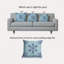Coussin et housse de coussin carré avec imprimé festif Vail-536937818-536937821