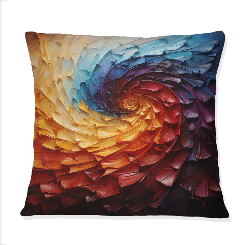 Coussin Rhythic Pulse I - Abstract Spirals
