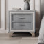 Velvet Solid Wood Nightstand-2053335450