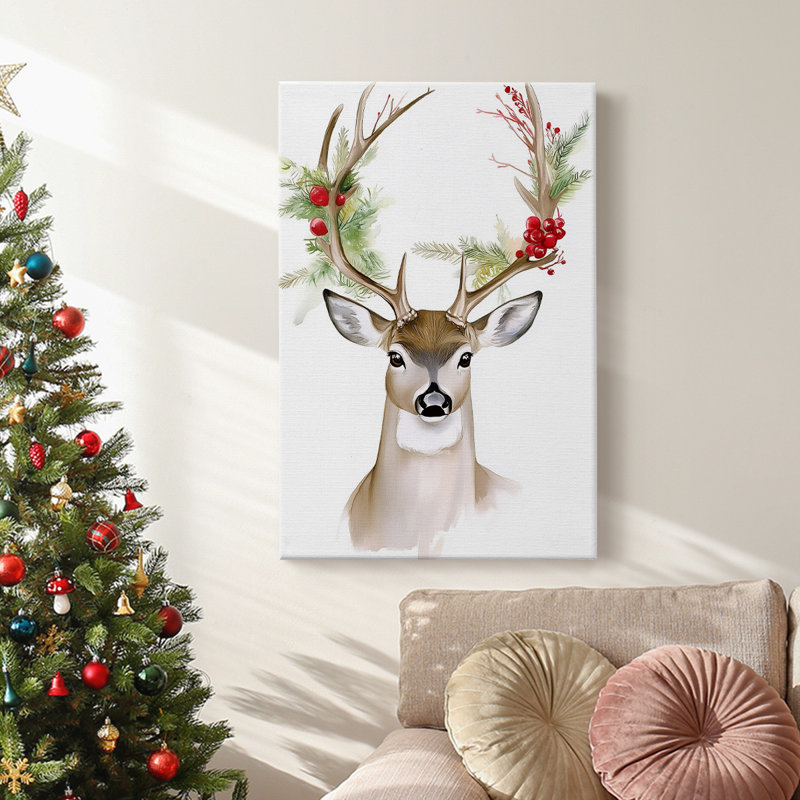 Art des Fêtes de Noël - Toile tendue avec châssis Lxxxvi, H 24 po x l 16 po