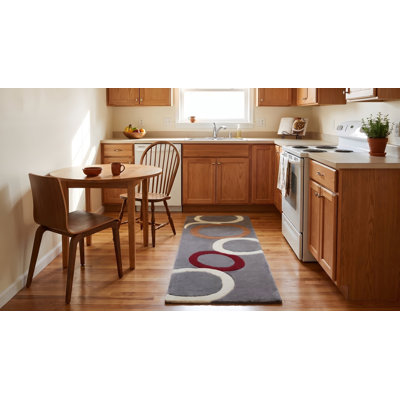 Tapis moderne en laine touffeté à la main, gris, élégant et durable pour ajouter une élégance contemporaine à votre décor de salon, de chambre à coucher, de bureau ou de maison