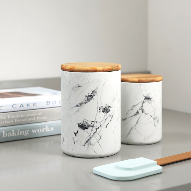 Ceramic / Porcelain Canister - Set of 2