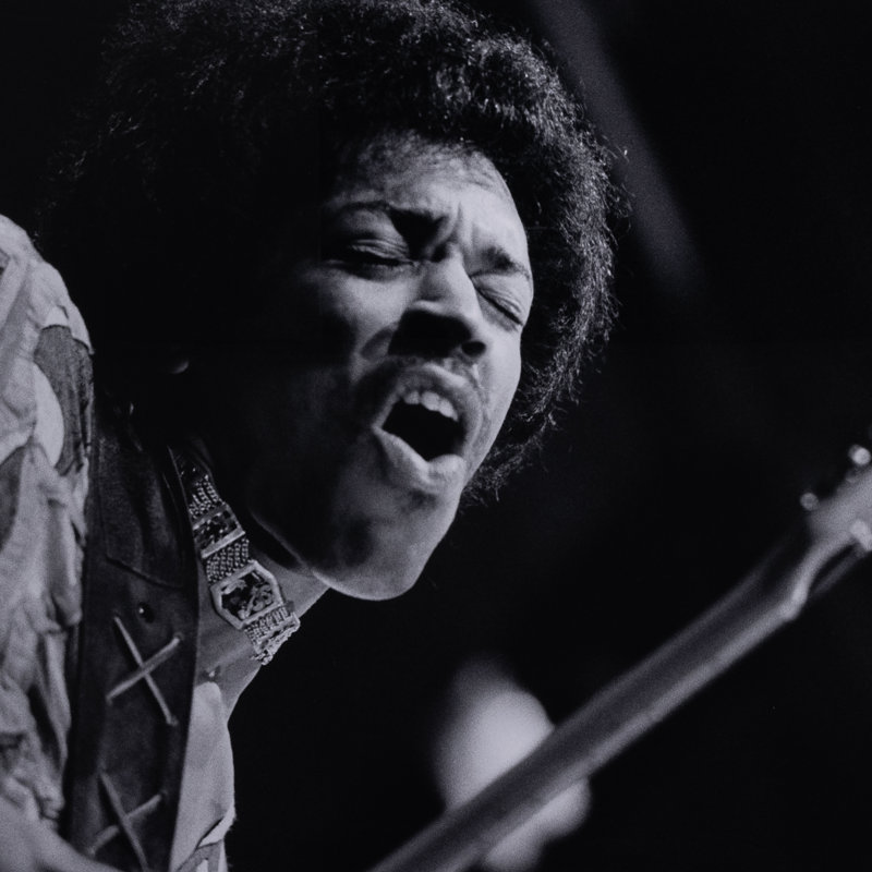 Jimi Hendrix Print by Getty Images, 30" H x 40" W x 2.5" D