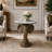 Brown Elephant Head Accent Table