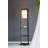 16.5x17x74" Two Tiered Vertical Shelving Stand with Light (Not include Bulb)