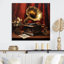 Phonographs dorés, harmonie antique - musique, décoration murale en métal