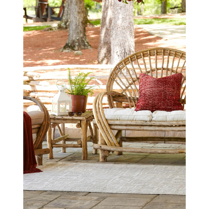 Outdoor Chand Area Rug Beige Color, Rectangle 10' x 13'
