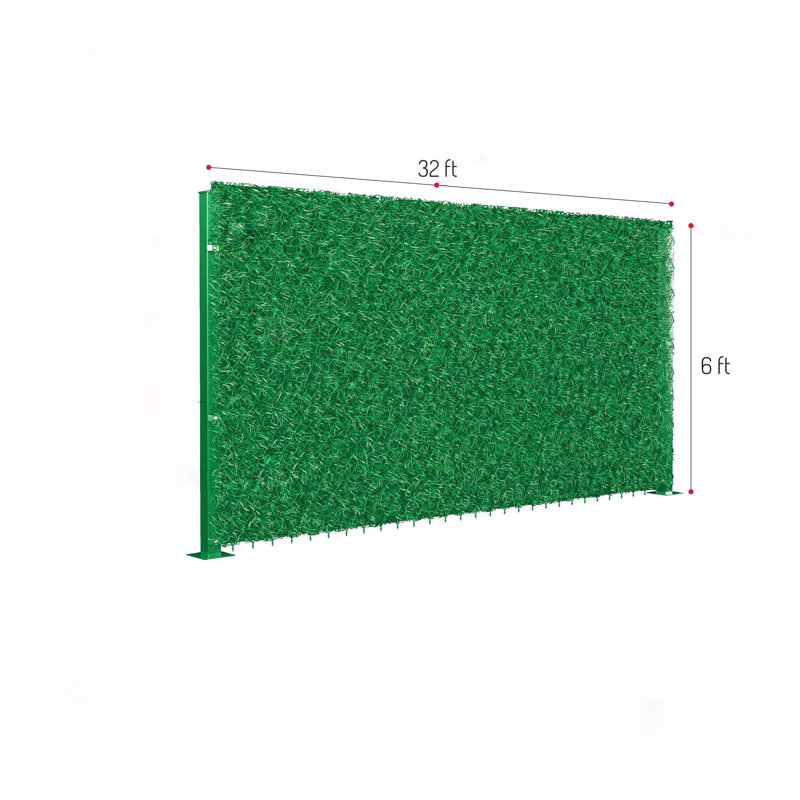 Écran d'intimité pour clôture de gazon, 6 pi H 32 pi W