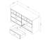  Commode 6 tiroirs chêne vieilli Versa