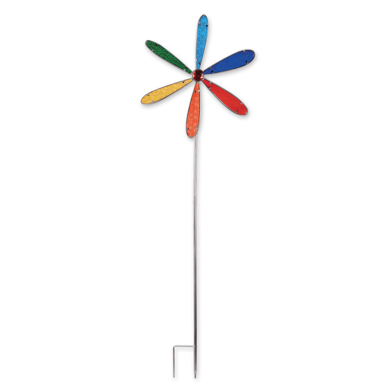 Piquet de jardin Safiye, Rouge / Bleu / Vert, 21" H x 14" lx 4" p