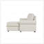 Canapé-lit modulaire convertible avec méridienne de rangement, dossier escamotable, porte-gobelets, accoudoirs arqués et structure en bois d'acacia durable-969208342