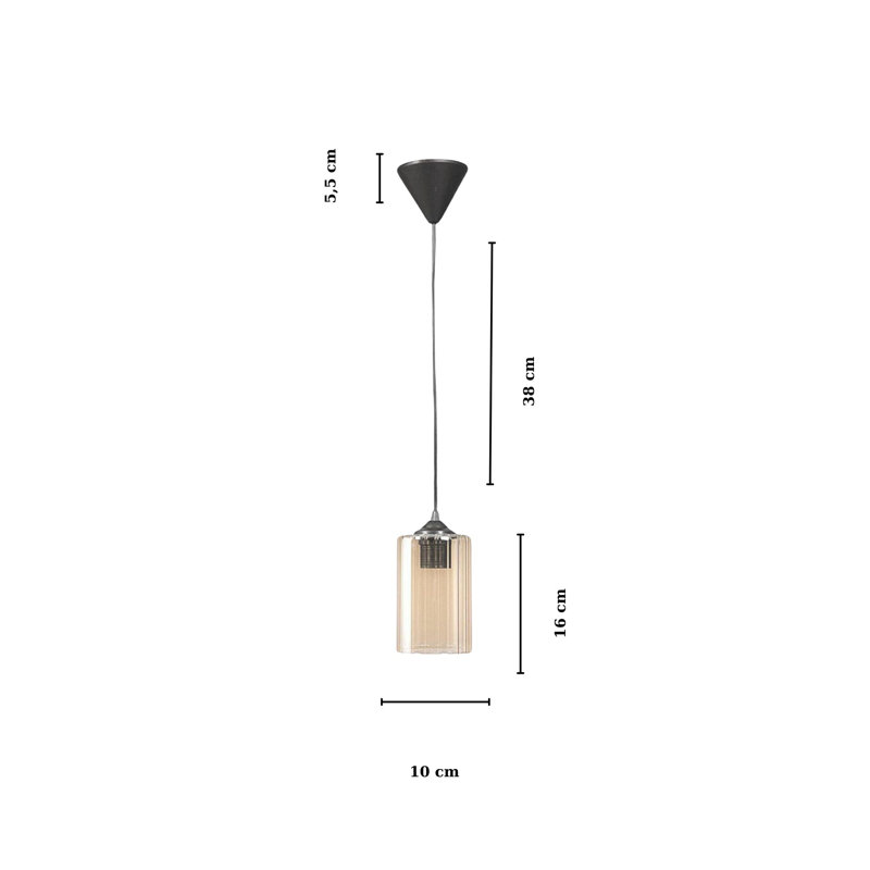 Élégant lustre Isinglass, jaune, 23,6 po x 6,3 po | 1 x douille E27, 40 W maximum (ampoule non incluse) | Certifié IP20, éclairage élégant pour le salon, la salle à manger ou le vestibule | Parfait pour la décoration intérieure moderne