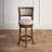 Ichika Swivel Upholstered Counter Stool with Solid Wood Frame-1246527873