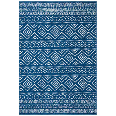 Tapis bleu marine / ivoire Stuckey Southwestern