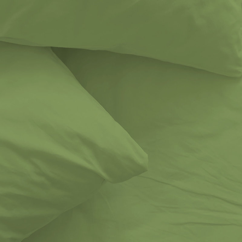 Ensemble de draps en rayonne de bambou 6 pièces , Ensemble de draps pour lit simple + un drap-housse, Chaux
