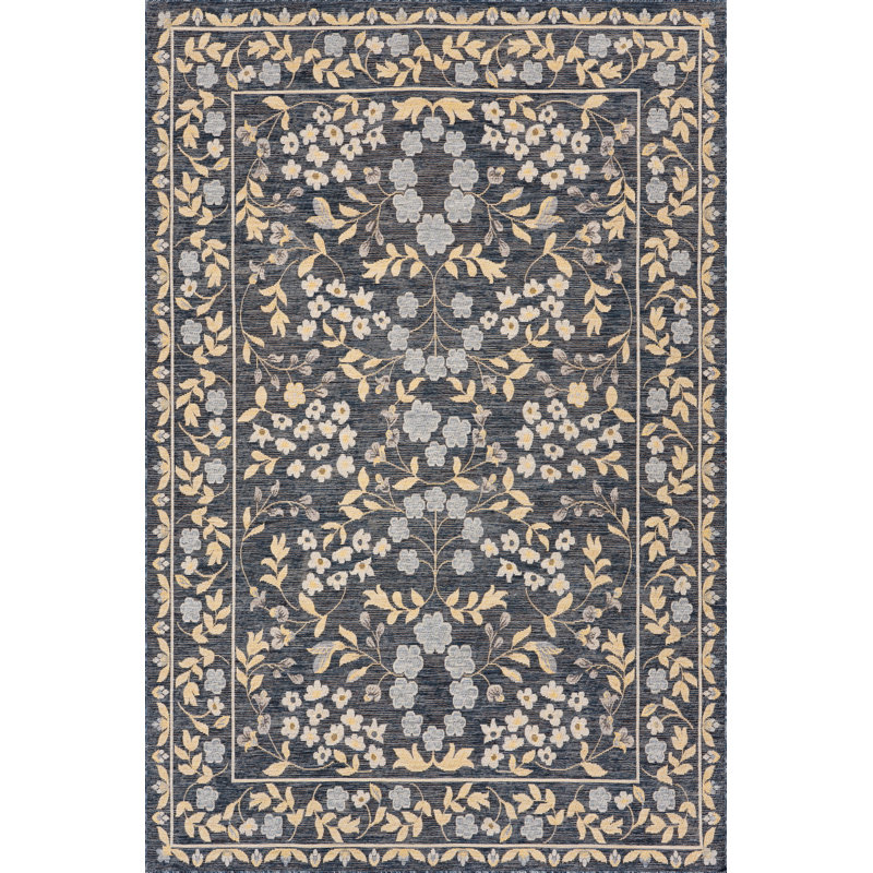  Tapis d'intérieur / extérieur Ariena, Bleu, Tapis de couloir 2 pi 6 po x 8 pi