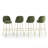 Upholstered Bar Stool Set of 4