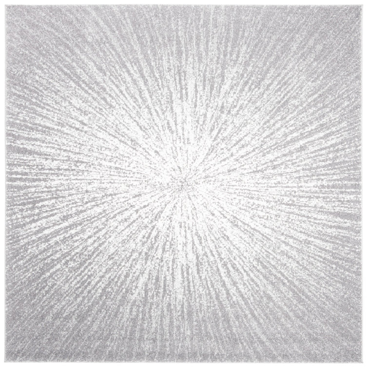 Tapis gris foncé / ivoire Faustina