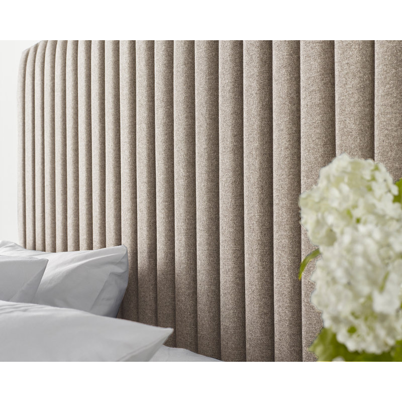 Hampton Upholstered Headboard, Natural, Double (4'6)