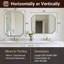 Miroir de salle de bain Modern Cadre en acier inoxydable-864994762-864994761