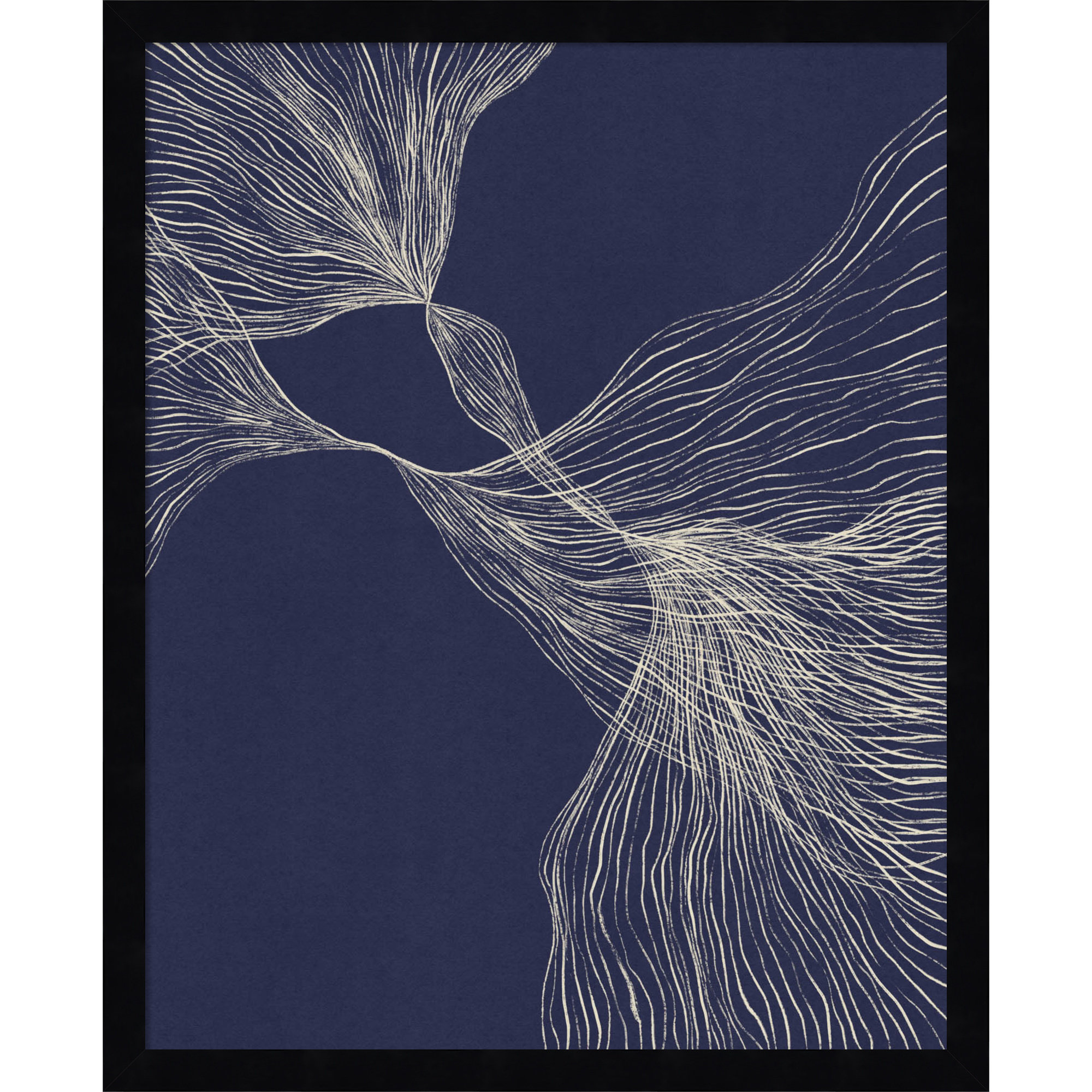 Interaction 1 by Alisa Galitsyna, 21" H x 17" W x 1" D, Black