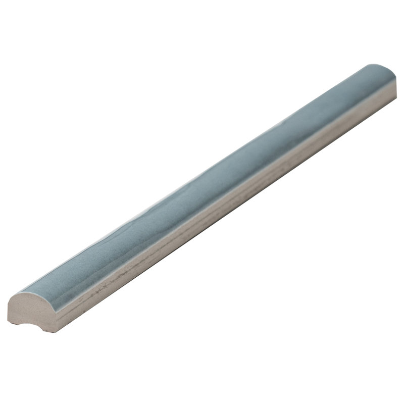 Waverly 0.8'' x 12'' Polished Ceramic Pencil Tile, Ocean