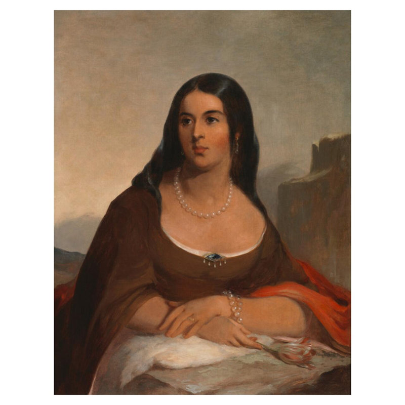 Pocahontas par Thomas Sully - Estampe numérique, H 40 po x l 32 po