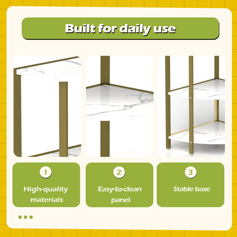 4-Tier Corner Open Shelf,Bookcase Freestanding Shelving Unit