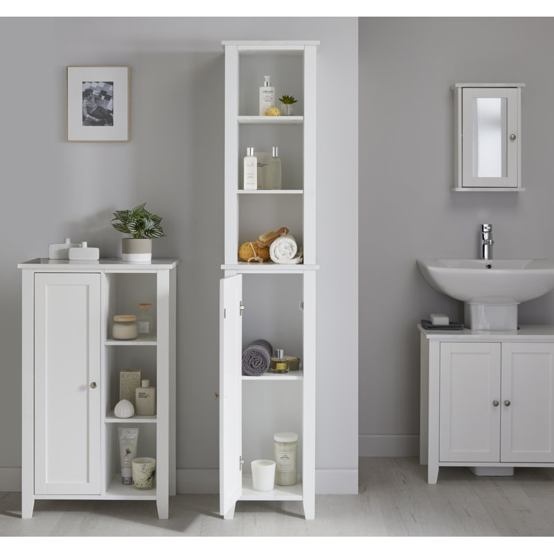 Beeching Freestanding Linen Cabinet