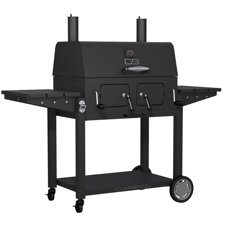 Charbroil C-line 870 Deluxe Charcoal Grill, Black