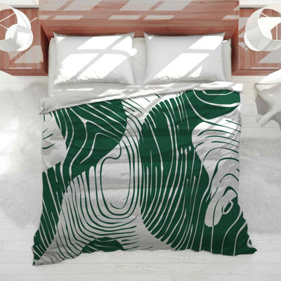 Édredon en mélange de coton à motif de nature fabuleusement