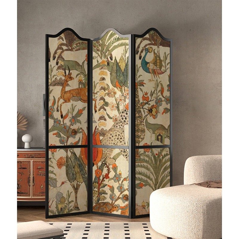 17.72 " W x 70.87 " H 3 - Panel Solid Wood Folding