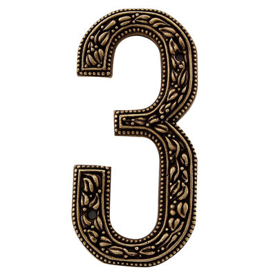 5 po. Numéro de maison San Michele