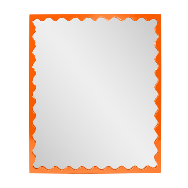 Ailee Rectangle Mirror, Orange