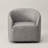 100% Genuine Leather Swivel Barrel Armchair-1882212201