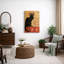 Art rétro, affiche rétro, images de style Art nouveau, impression sur toile encadrée-123387471-123387472