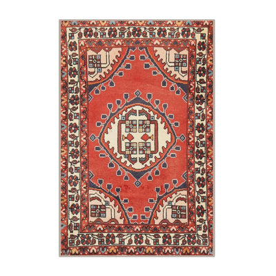 Tapis orange Southwestern