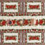 Ensemble de 8 napperons de Noël, poinsettias, feuilles, clochettes, flocons de neige, hiver-643987886