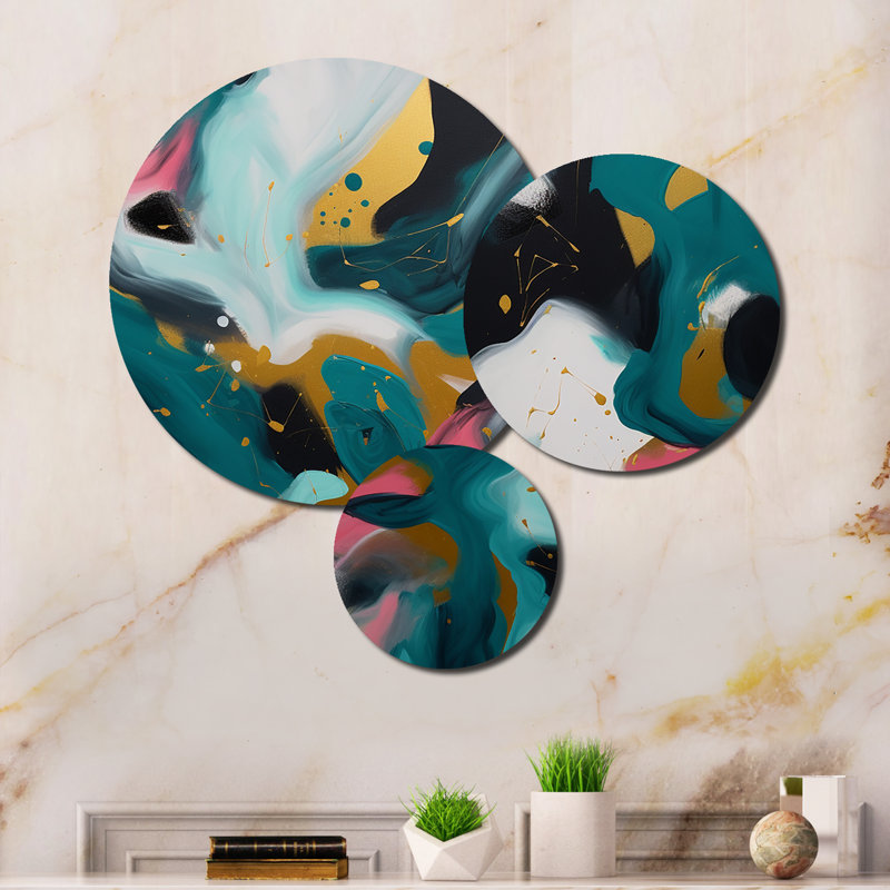 Abstract Wall Decor on Metal
