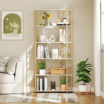 180cm H x 80cm W Metal Etagere Bookcase