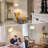 Arc Floor Lamp, Dimmable Floor Lamp For Living Room, Modern Standing Lamp With Adjustable Drum Shade, Tall Pole Lamp For Bedroom Study Room Office, 9W 3000K LED Bulb Included-2033112618