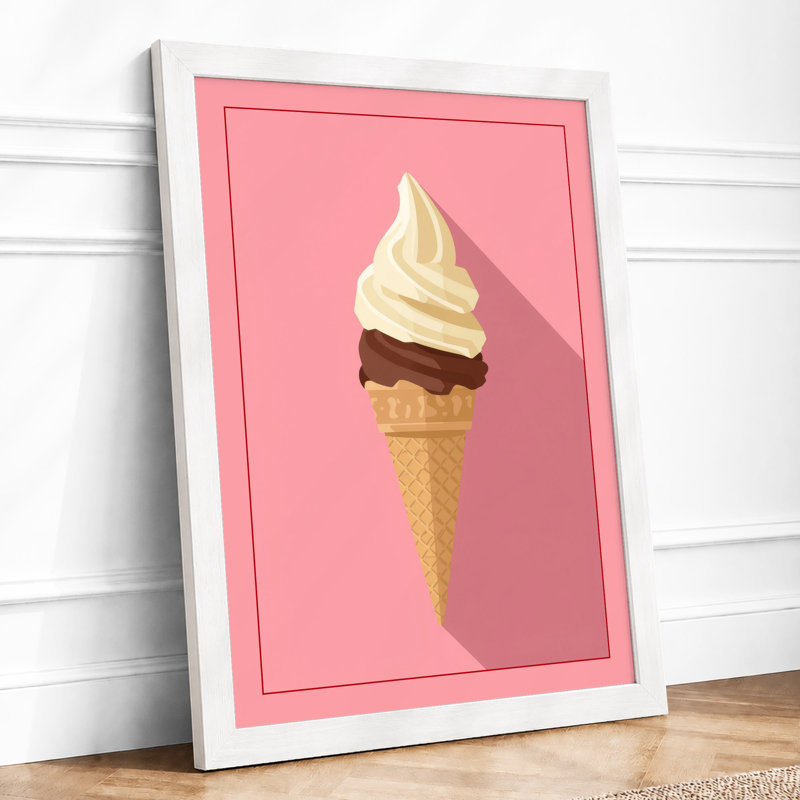 Swirled Sweetness Minimalist - Print, A4 - 29.7 x 21.0 cm, White