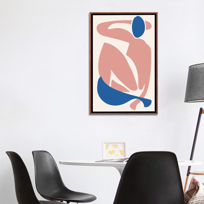Reproduction d'une figure bleue et rose déconstruite par Mambo Art Studio - reproduction