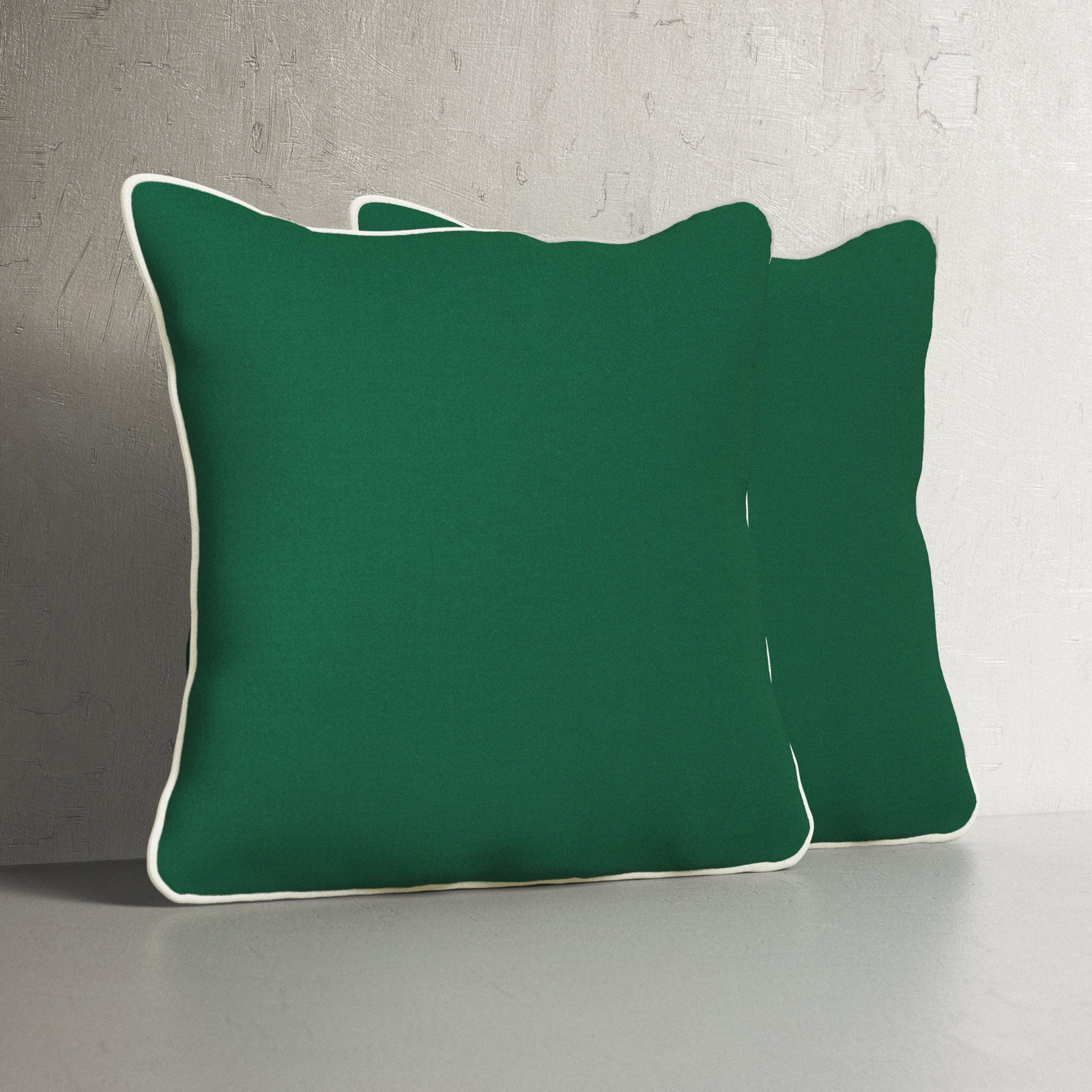 Estrada Indoor/Outdoor Throw Pillow, 18" x 18", Green