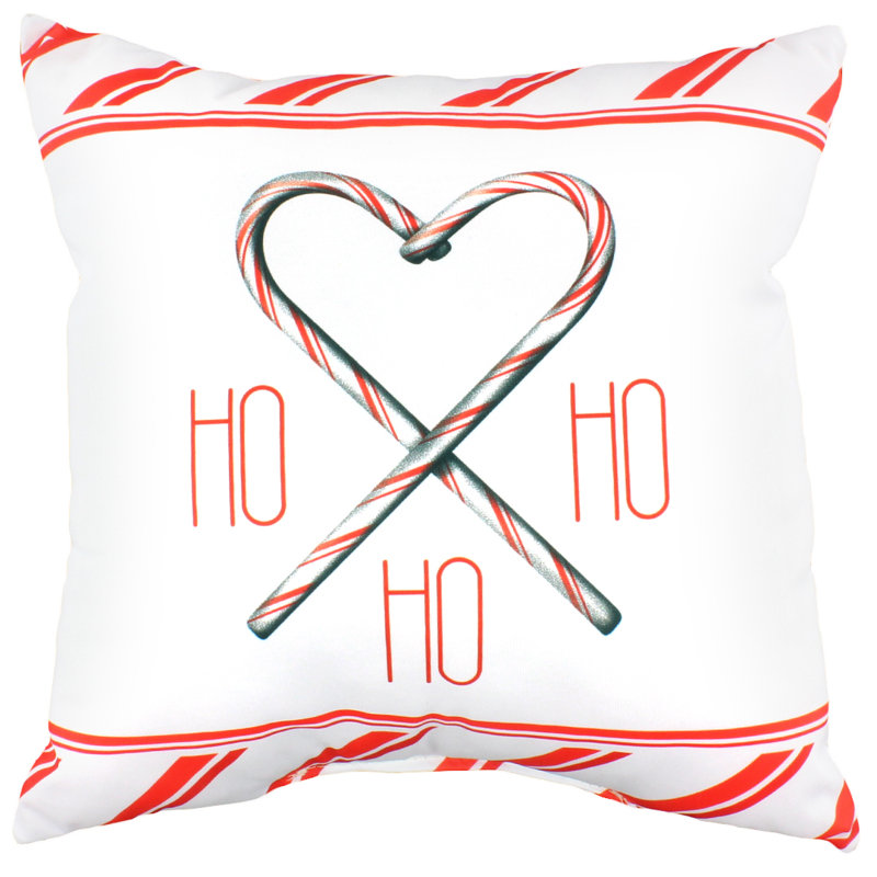  Housse et insert de coussin carré Ho Ho Ho