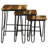 Indoor End Table, End Table, 3-Piece Nesting Table With Hairpin Legs